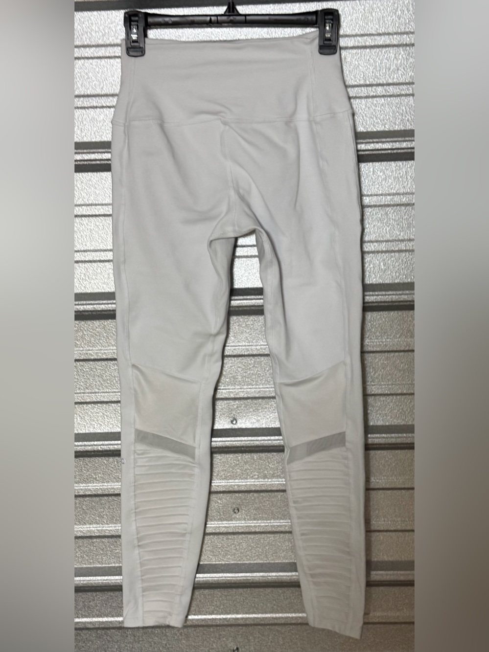 ALO white motto leggings S